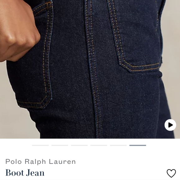 Polo Ralph Lauren Boot Jean sz28 EUC in a Medium dark wash. - Picture 4 of 14